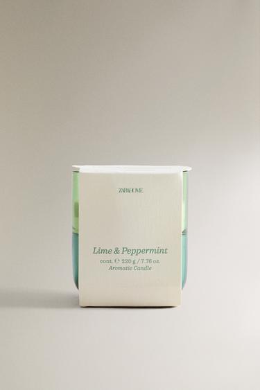 (220 G) BOUGIE PARFUMÉE LIME & PEPPERMINT - Vert lime fluo de Zara - Image 4