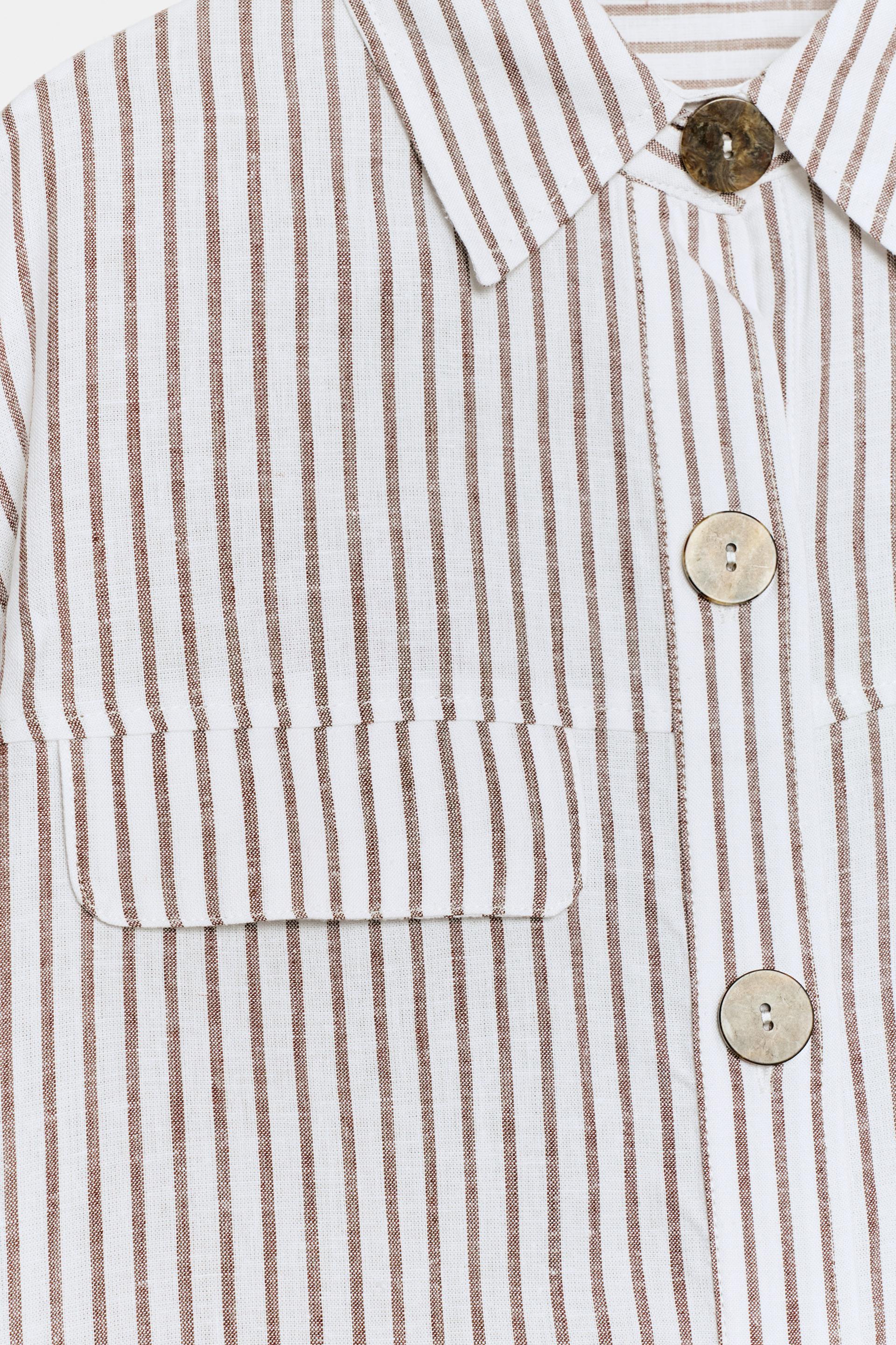 STRIPED LINEN SHIRT thumbnail 7