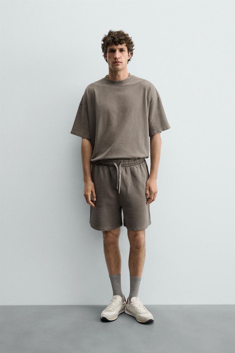 PANTALÓN CORTO BERMUDA BÁSICO DESLAVADO