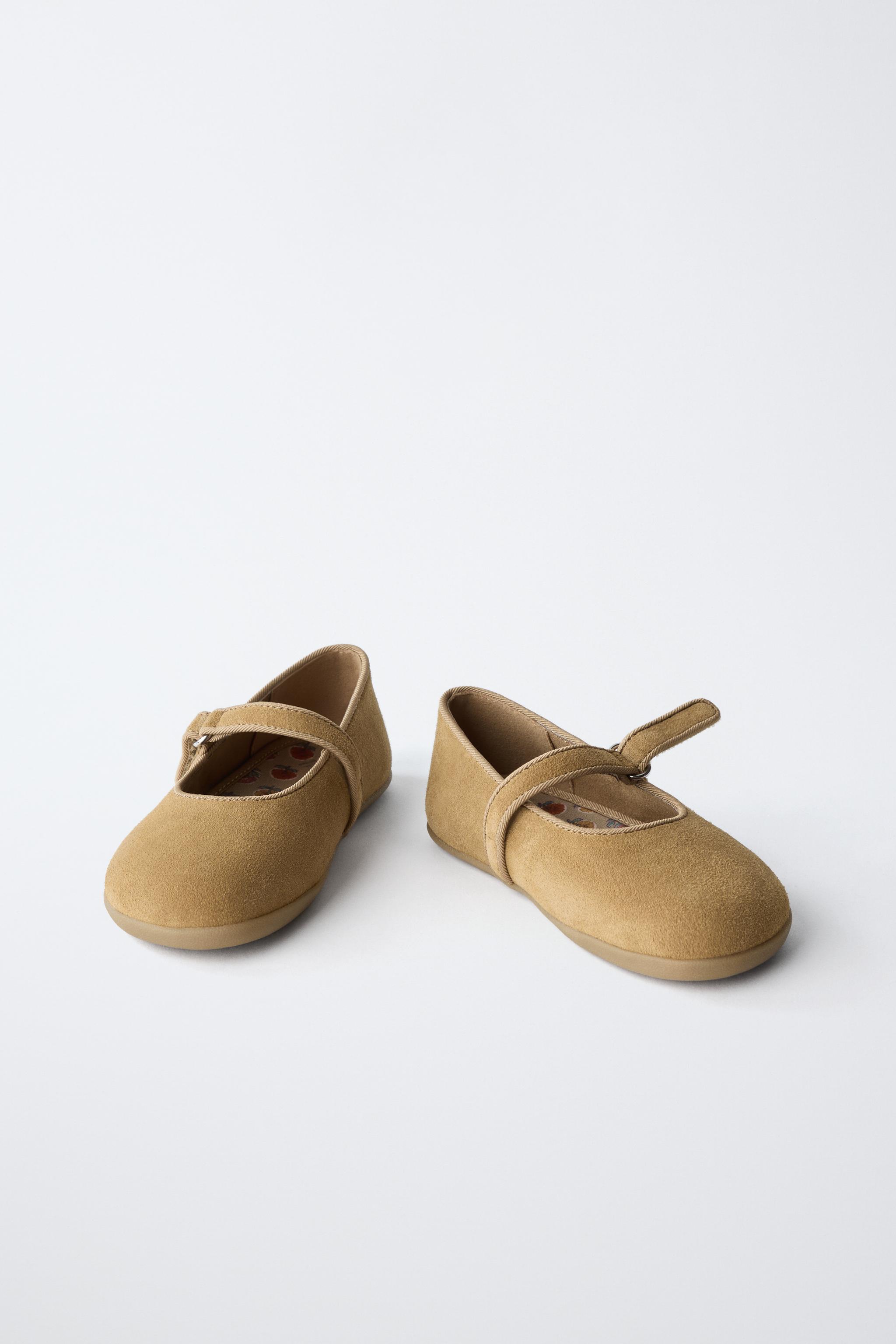 Обувь Zara LEATHER BAREFOOT BALLERINA FLATS — фото 6