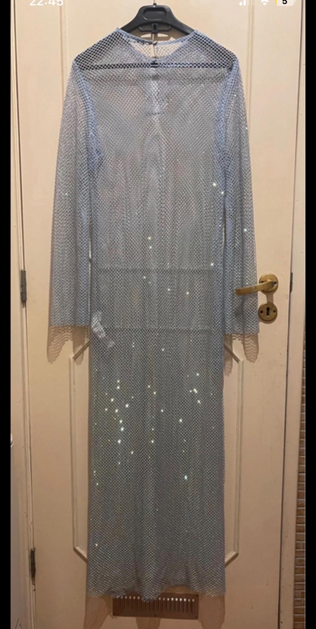 RHINESTONE MESH DRESS - Image 2