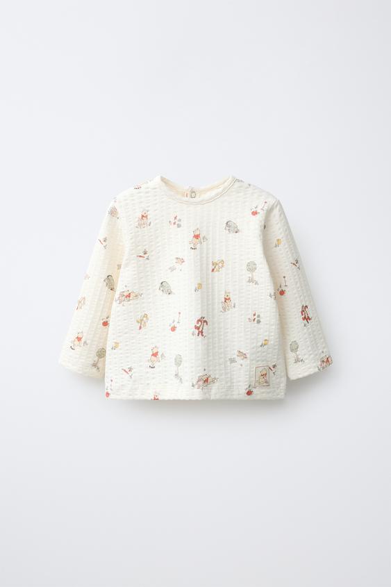 WINNIE THE POOH © DISNEY TEXTURED T-SHIRT - Multicoloured by Zara - Image 0