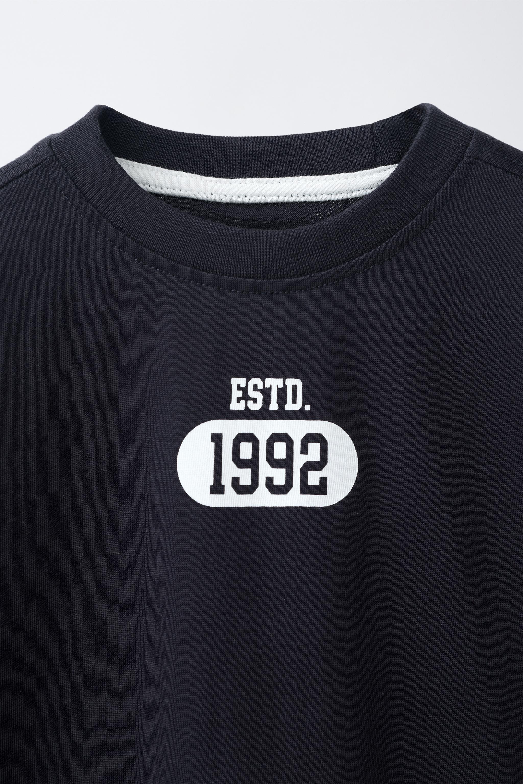 PRINTED JOGGING T-SHIRT - Blue | ZARA United States