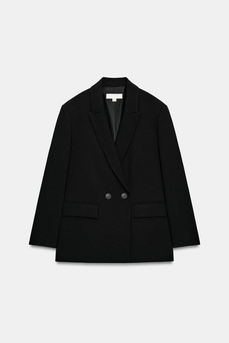 Blazer cruzado de corte extragrande 6
