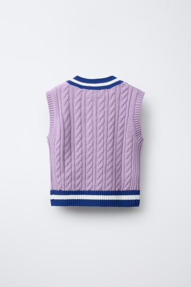 Zara CHAMPION ® X ZARA KNIT VEST - Purple