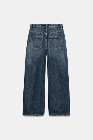 JEANS ZW COLLECTION WIDE LEG TIRO ALTO - Azul medio de Zara