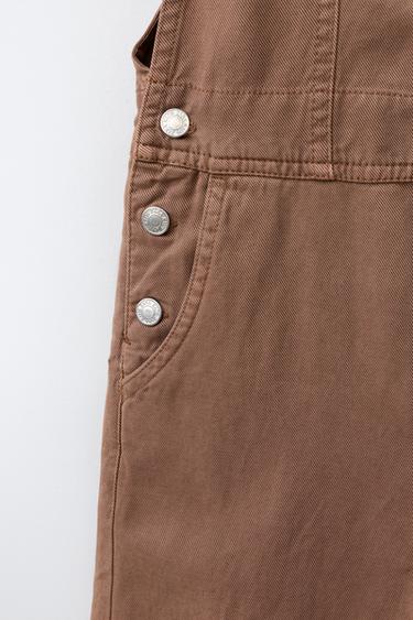 COMBINAISON LONGUE EN LIN - Caramel de Zara - Image 3