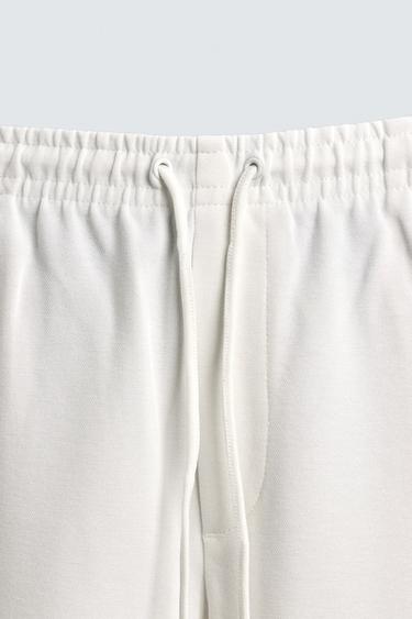PANTALON STYLE JOGGING À TAILLE EASY CARE - Blanc cassé de Zara - Image 8