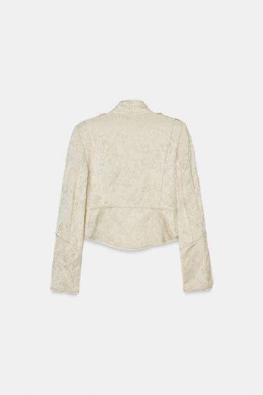 VESTE COURTE JACQUARD ZW COLLECTION LIMITED EDITION - Beige de Zara - Image 8