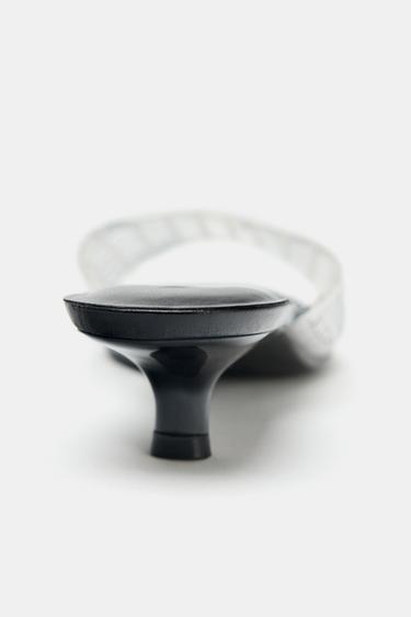 MULES KITTEN HEELS EFFET GOMME - Transparent de Zara - Image 5