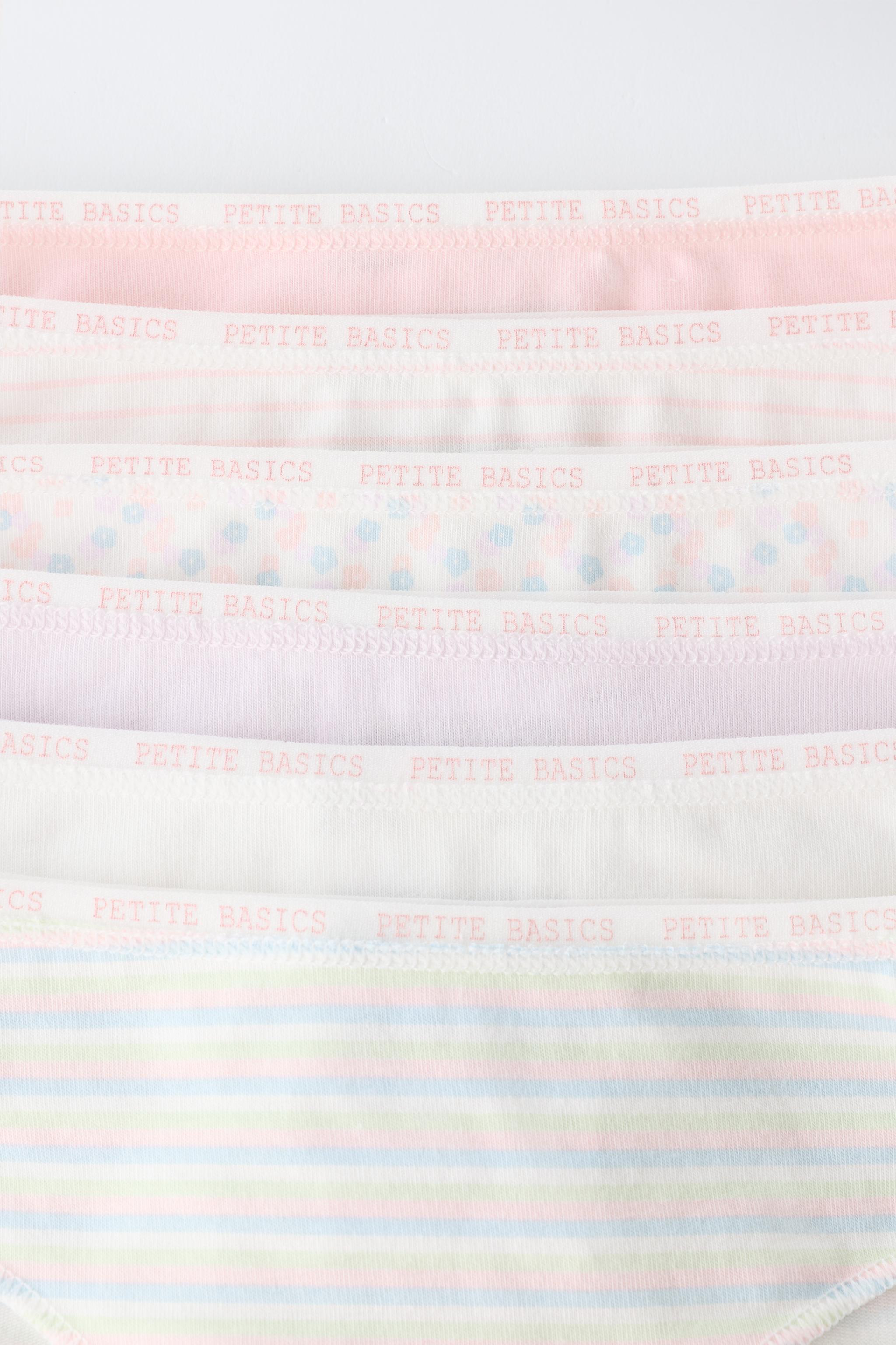 AGES 6-14 / SIX-PACK OF STRIPED & FLORAL UNDERWEAR — Multicolored