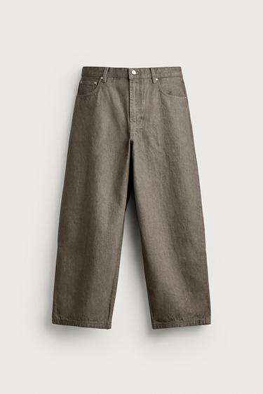 WIDE FIT PANTS — Khaki 1