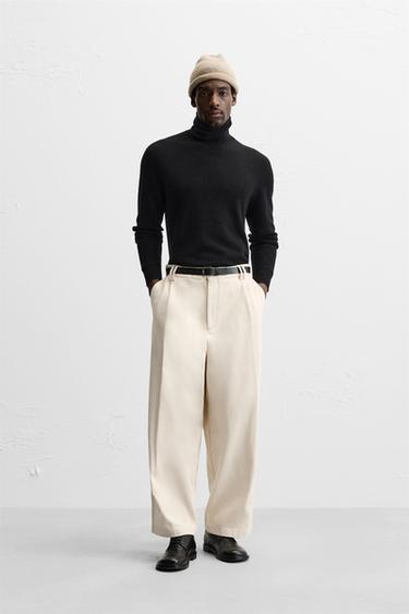 BALLOON FIT TROUSERS - Ecru by Zara