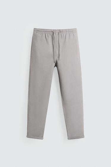 PANTALON TAILLE JOGGER EASY CARE - Gris / Beige de Zara
