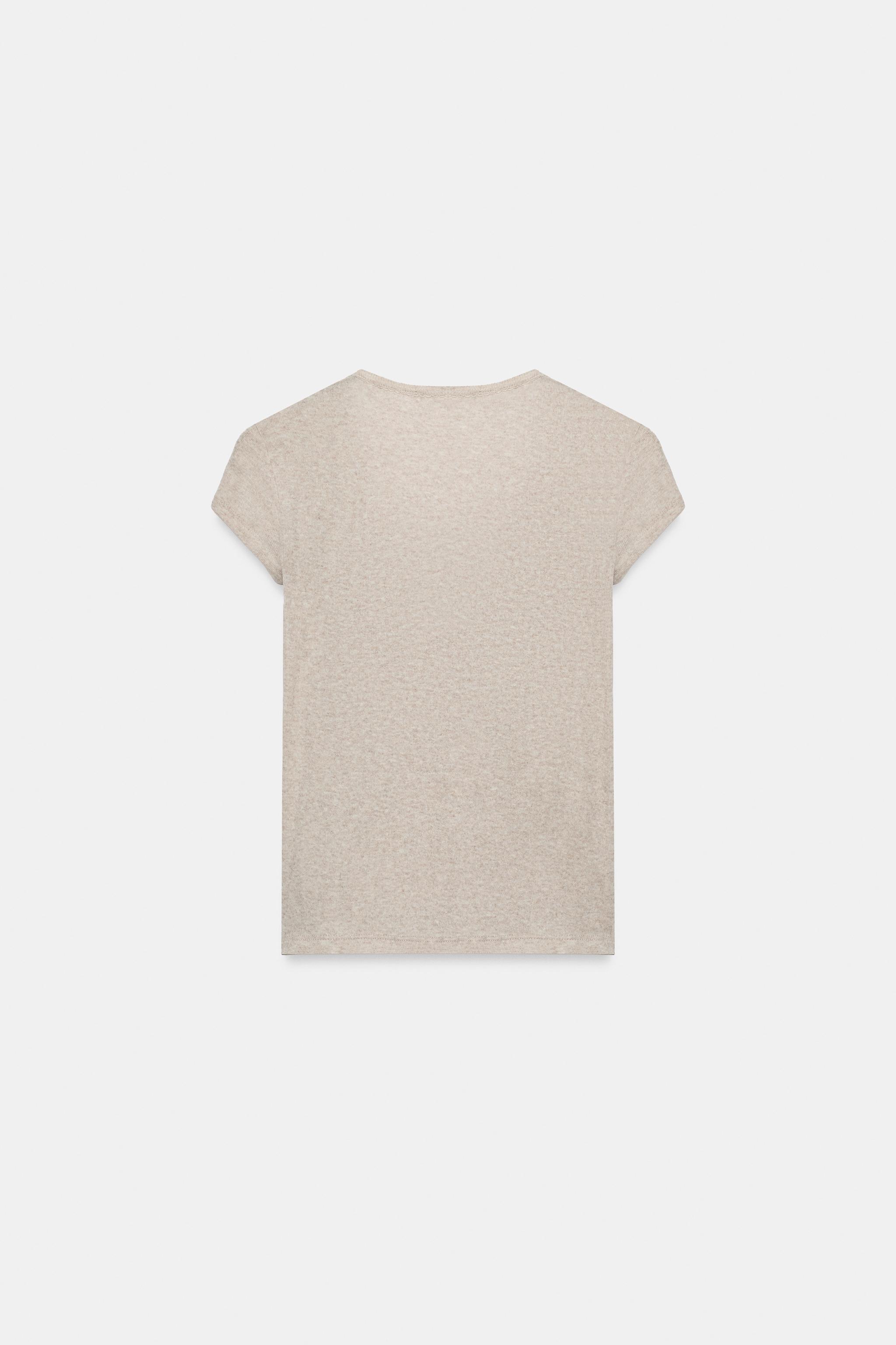 Женские топы Zara COMBINATION BOW TOP — фото 3