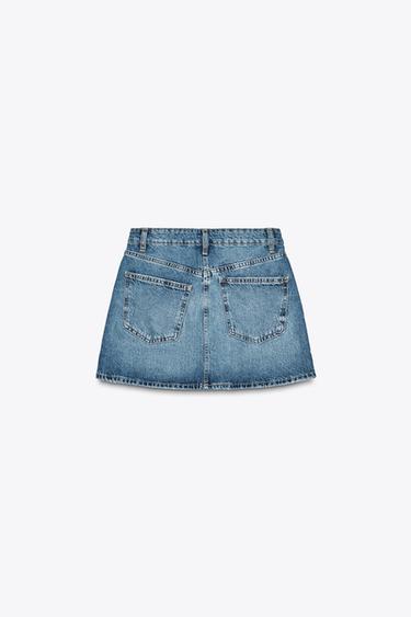 TRF DENIM MINI SKIRT - Blue by Zara - Image 5