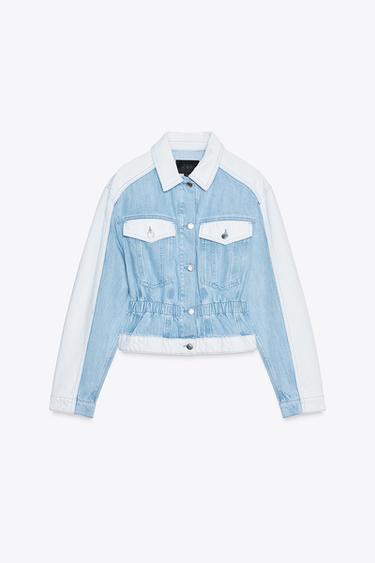 BLUSÃO Z1975 DENIM COMBINADO - Azul-médio da Zara