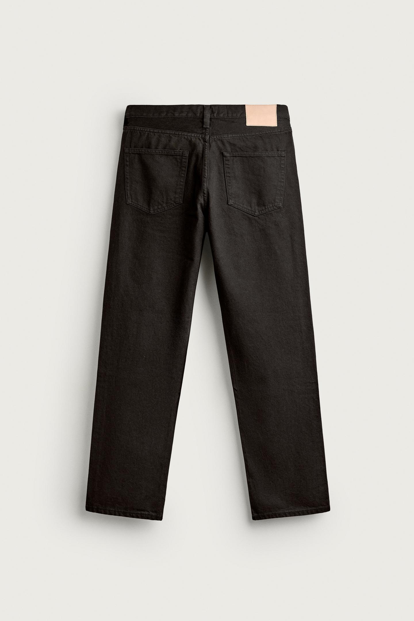 Мужские джинсы Zara Regular Fit, цвет: Шоколадный коричневый — фото 8