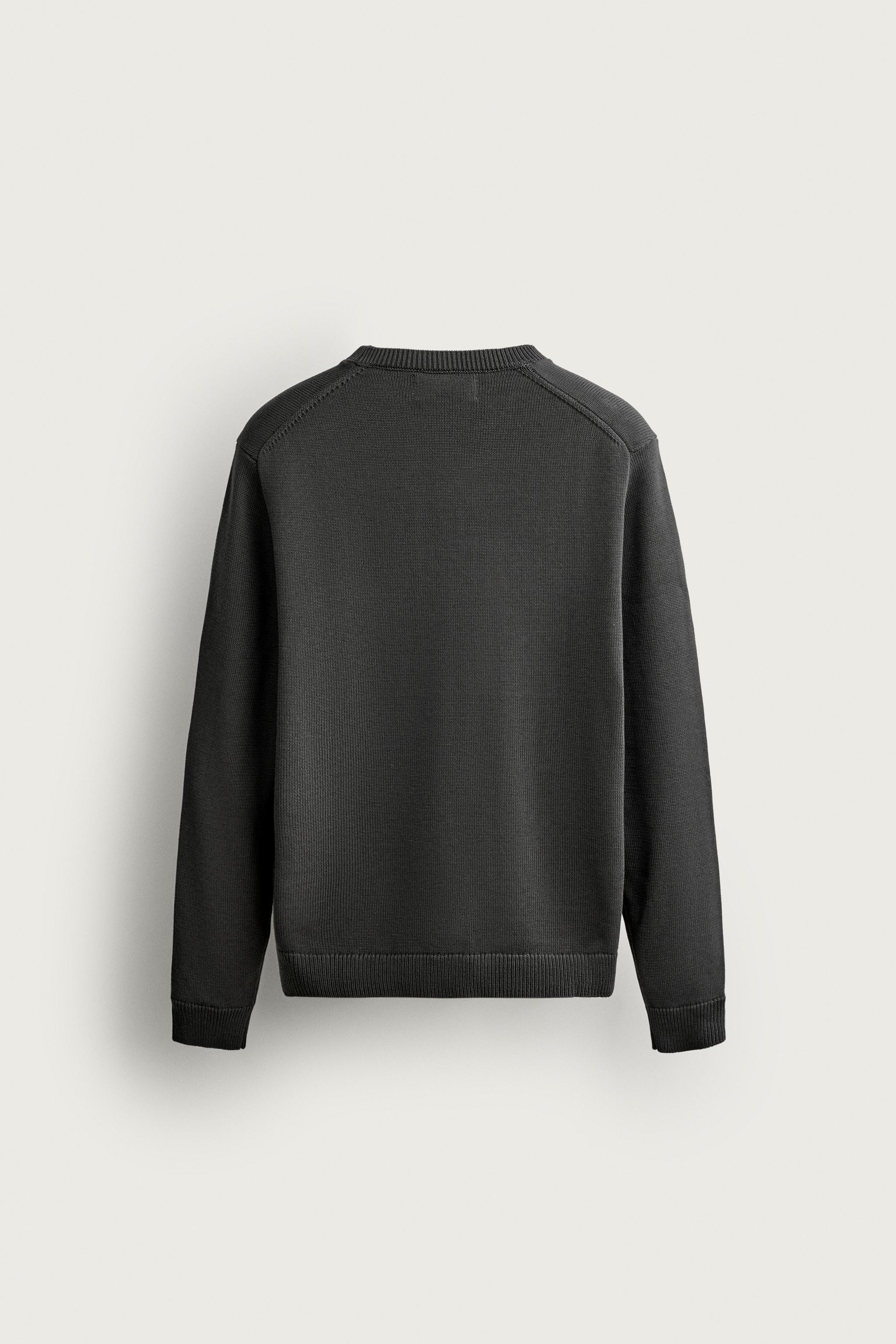 Мужские свитеры Zara COTTON REGULAR FIT JUMPER — фото 8
