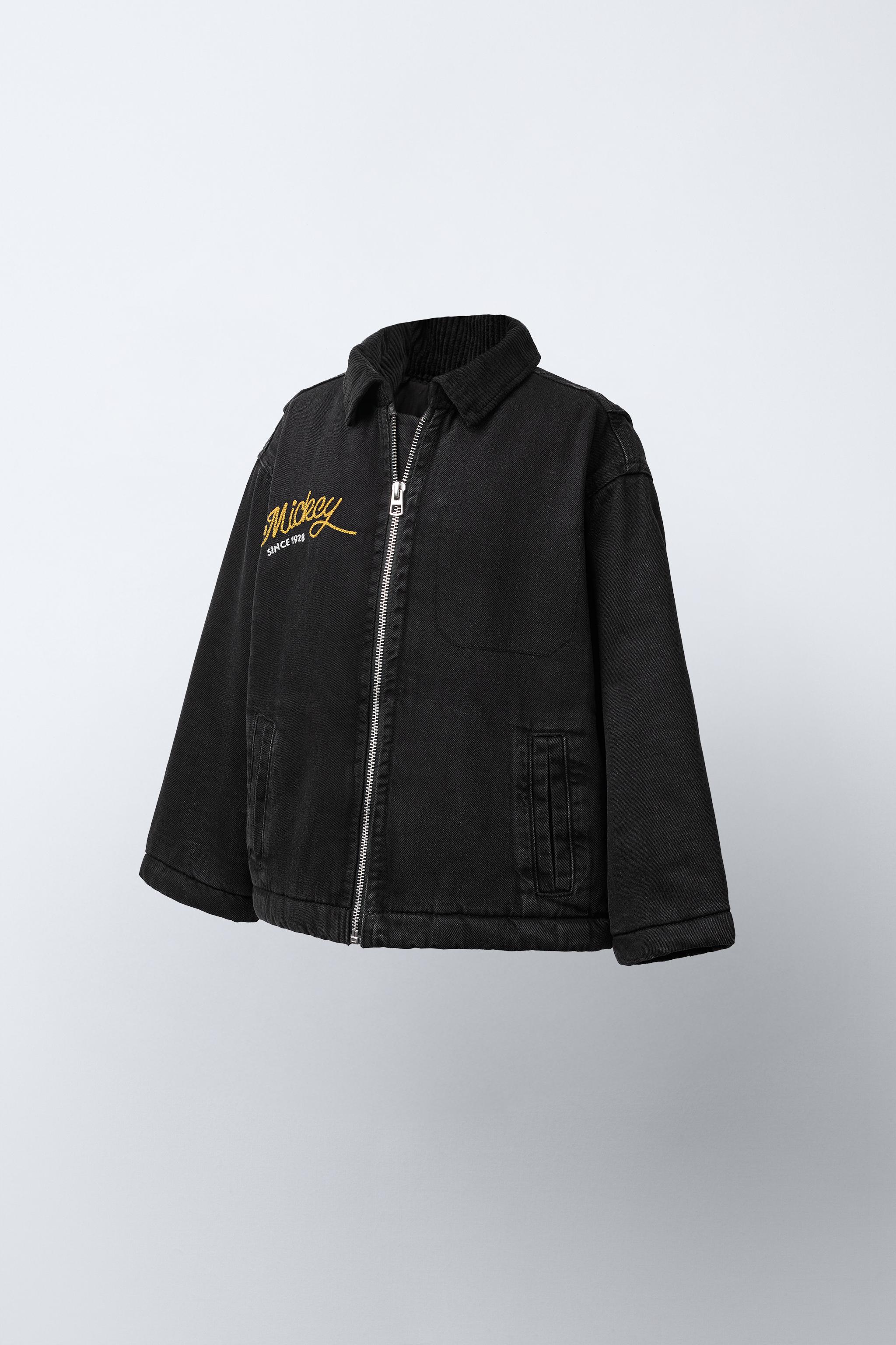 Disney Mickey デニムジャケット　ヴィンテージ　ブラック　ミッキー ディズニー ミッキー ヴィンテージ デニムジャケット