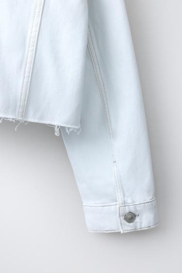 VESTE EN JEAN COURTE - Bleuté de Zara - Image 3