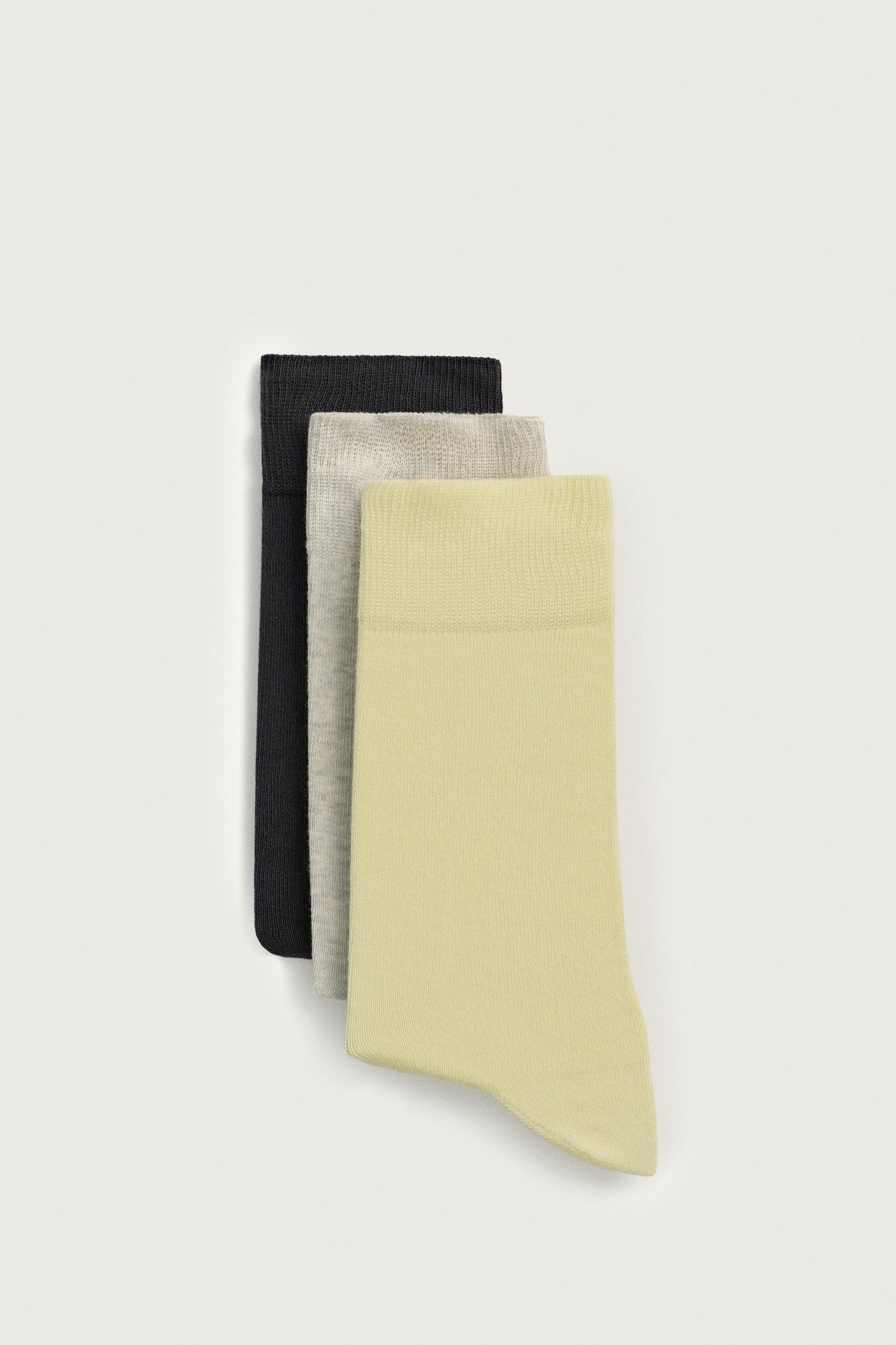 3-PACK OF LIGHTWEIGHT TEXTURED SOCKS — various