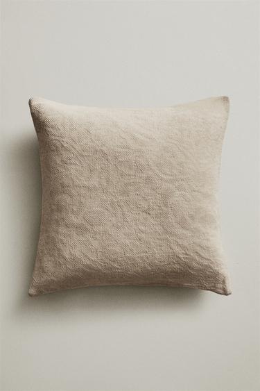 CHENILLE CUSHION COVER - Light grey Zara