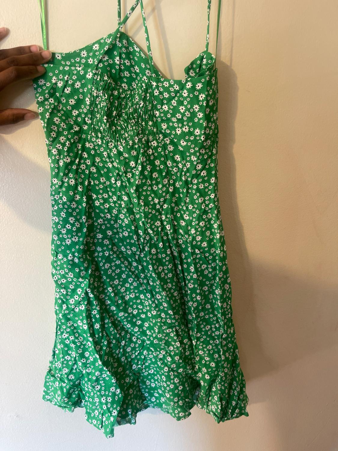 FLORAL PRINT DRAPED DRESS - Image 3