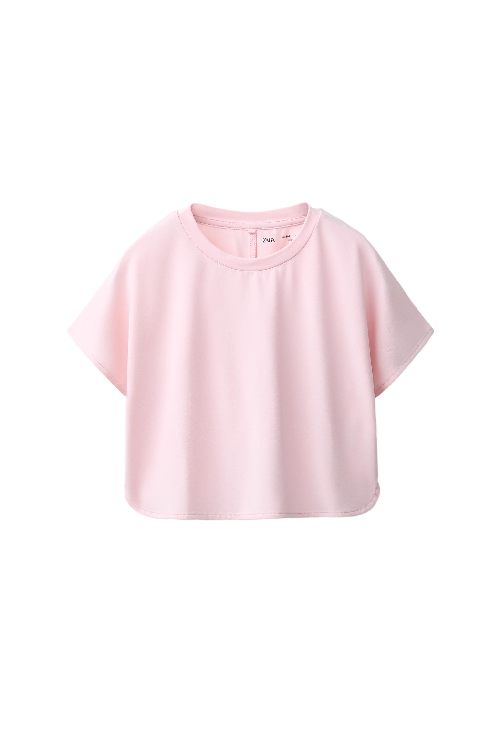 SPORTY FLOWY MODAL T-SHIRT — Pink