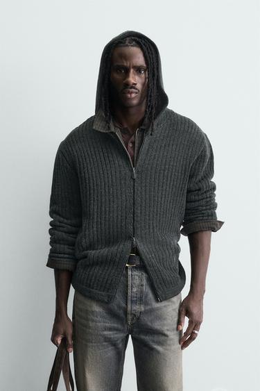 ქურთუკი სტრუქტურა ფაქტურული - Zara-ს Anthracite Grey