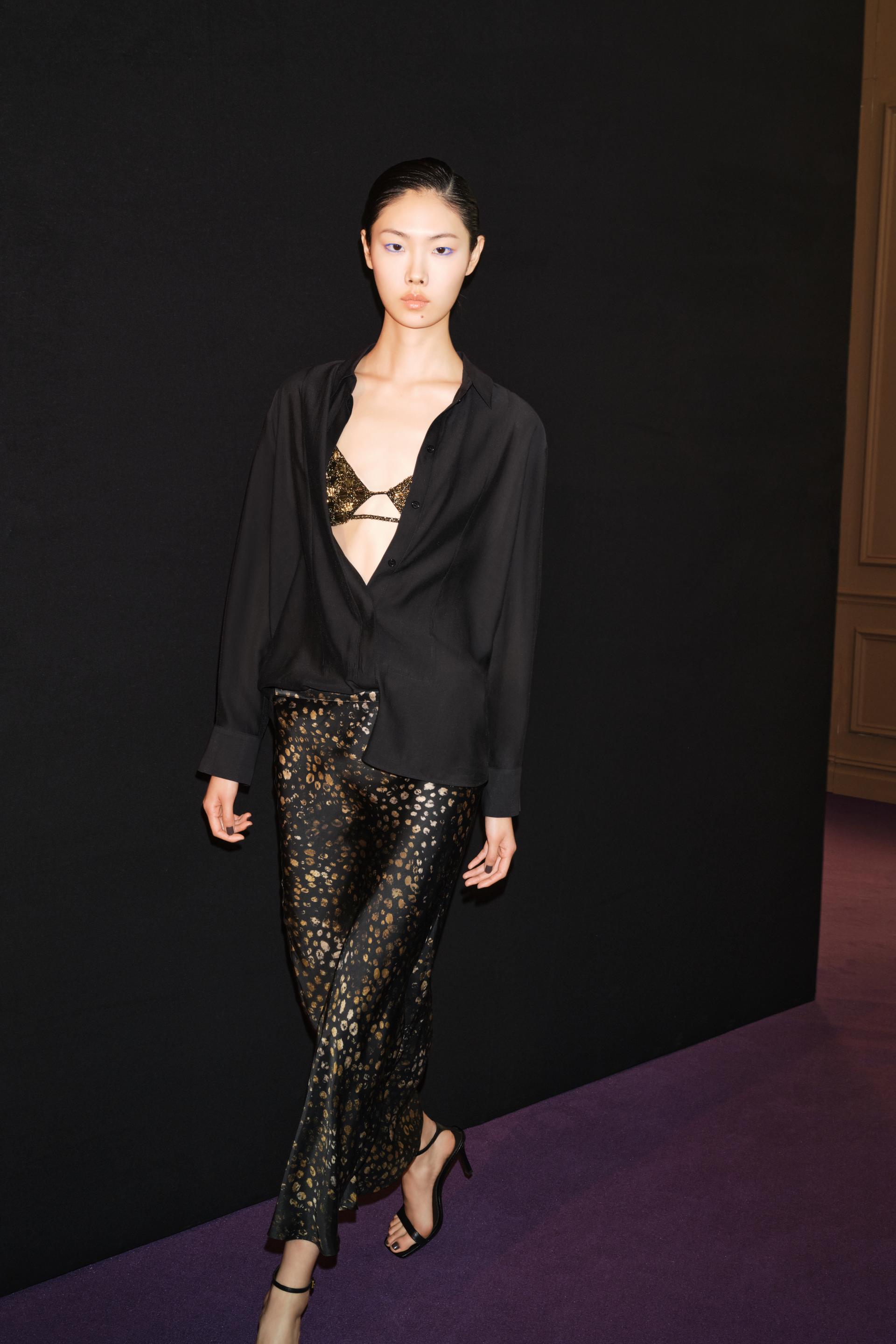 ZW COLLECTION PRINTED SATIN SKIRT thumbnail 2