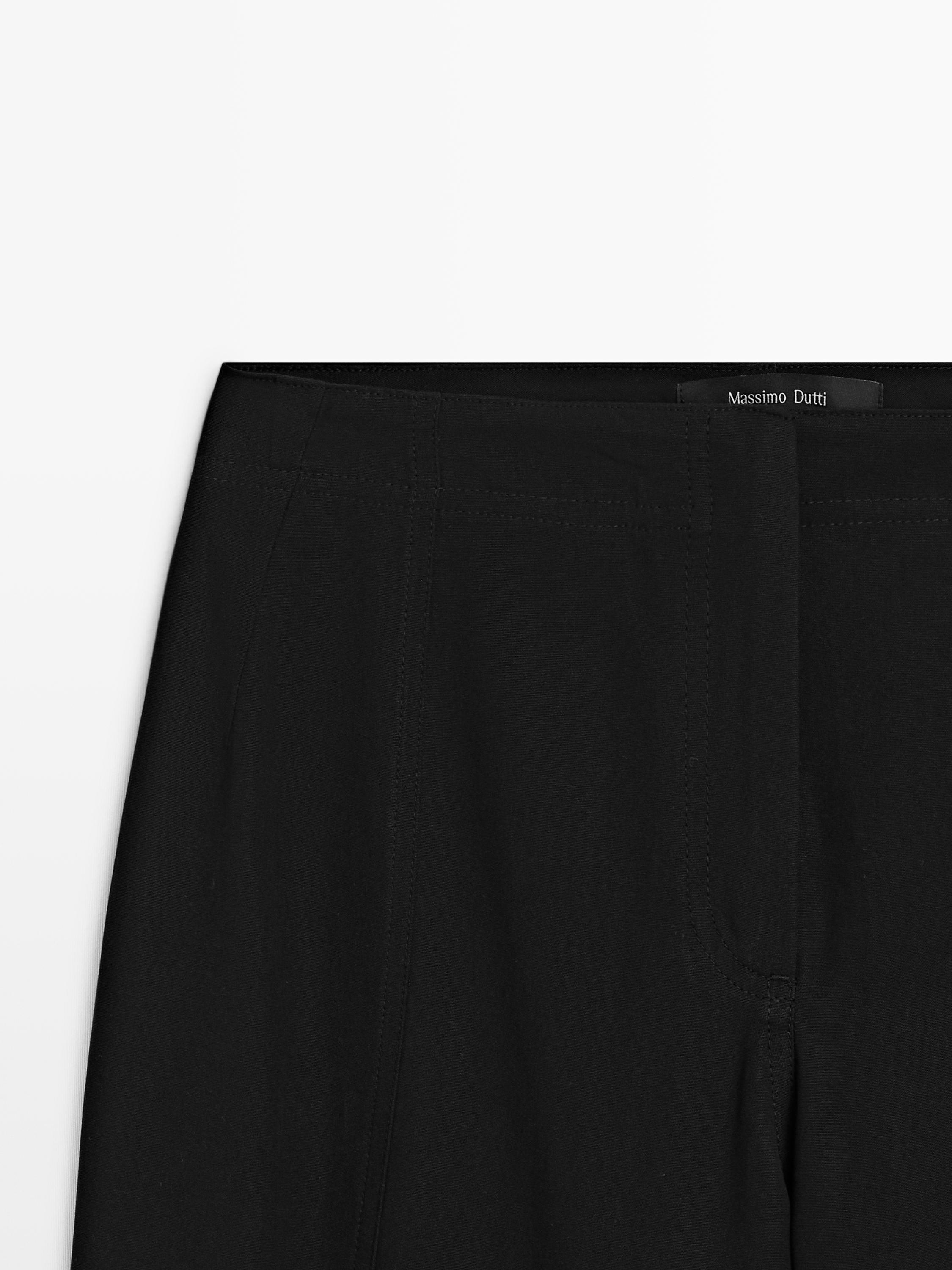 Pantalon flare avec du coton