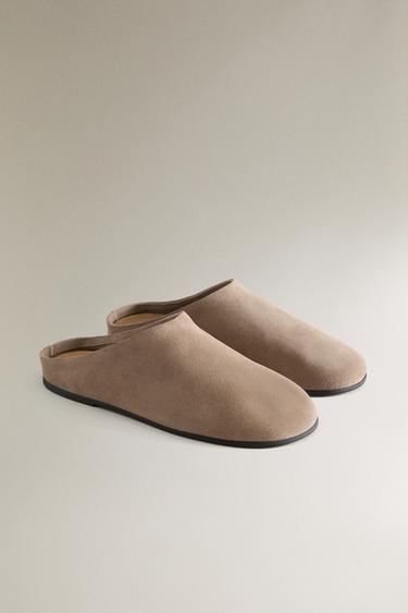 SABOT CUIR MINIMAL - Gris de Zara - Image 1