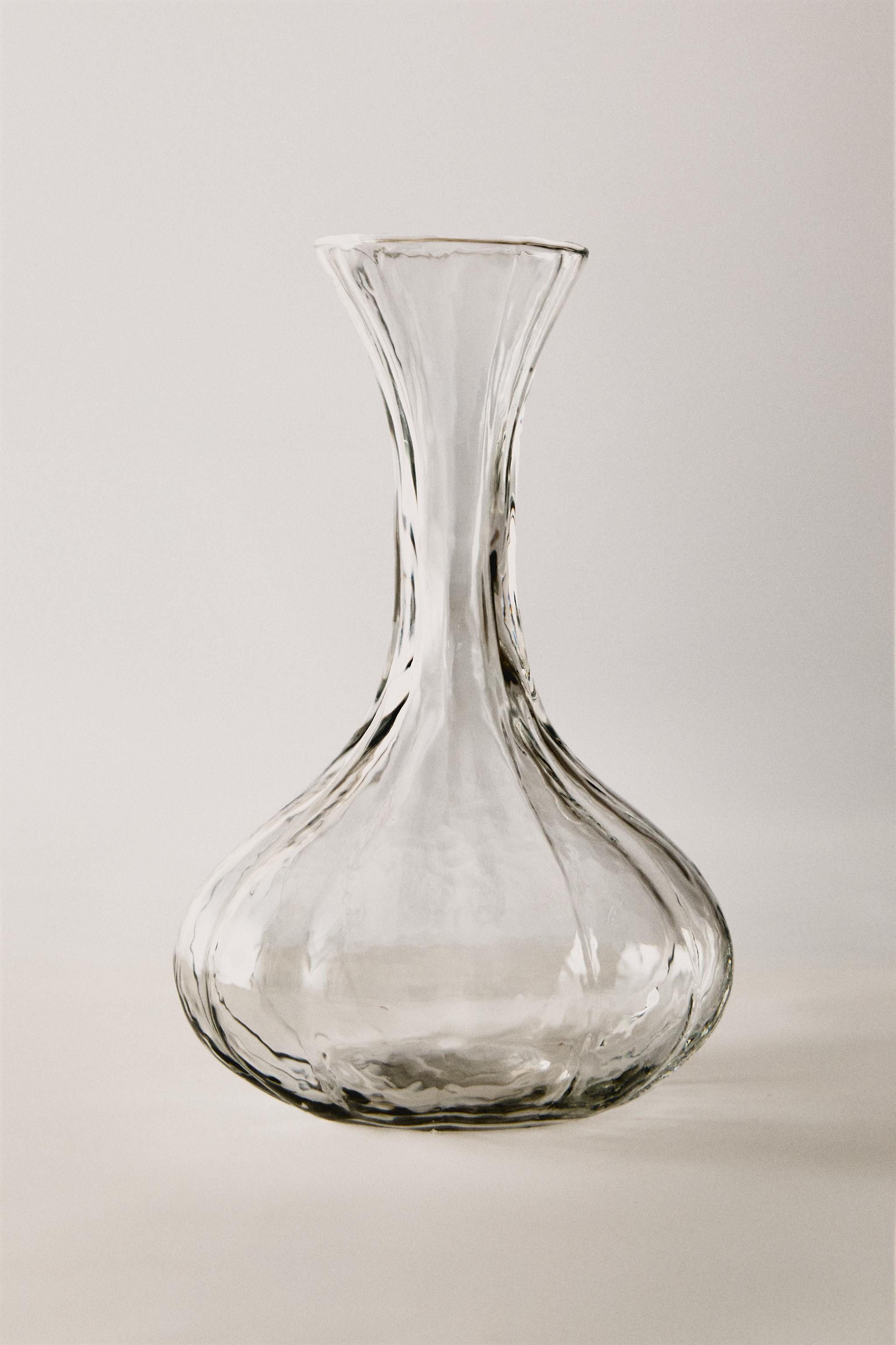 CARAFE À VIN VERRE RELIEF