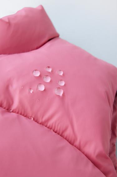 WATER-REPELLENT PADDED GILET - Mid-pink by Zara - Image 7