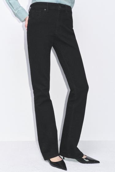 JEAN ZW COLLECTION BOOTCUT TAILLE MOYENNE - Noir de Zara - Image 4
