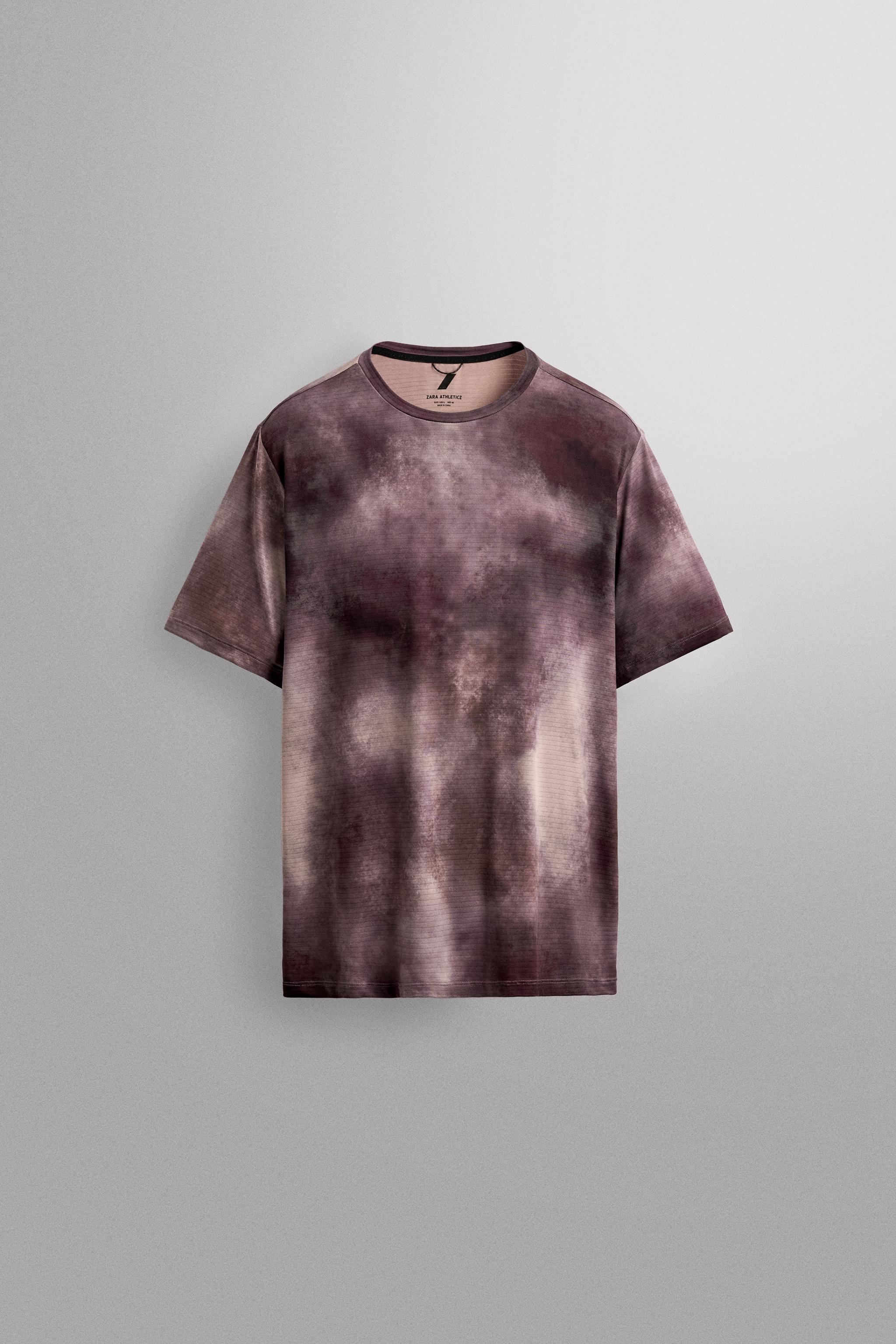 tie dye print shirt zara