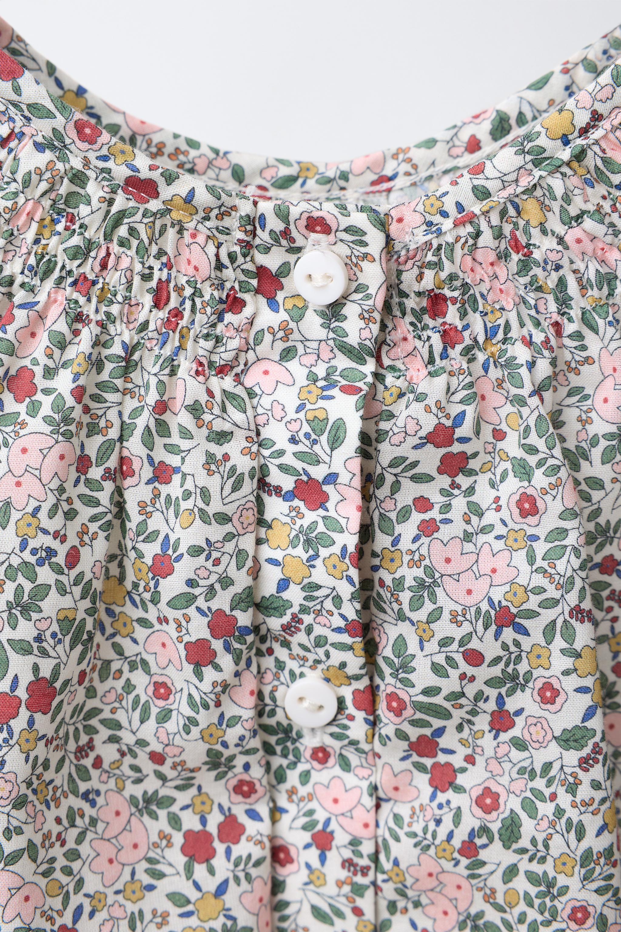 ENSEMBLE CHEMISE ET BLOOMER À FLEURS
