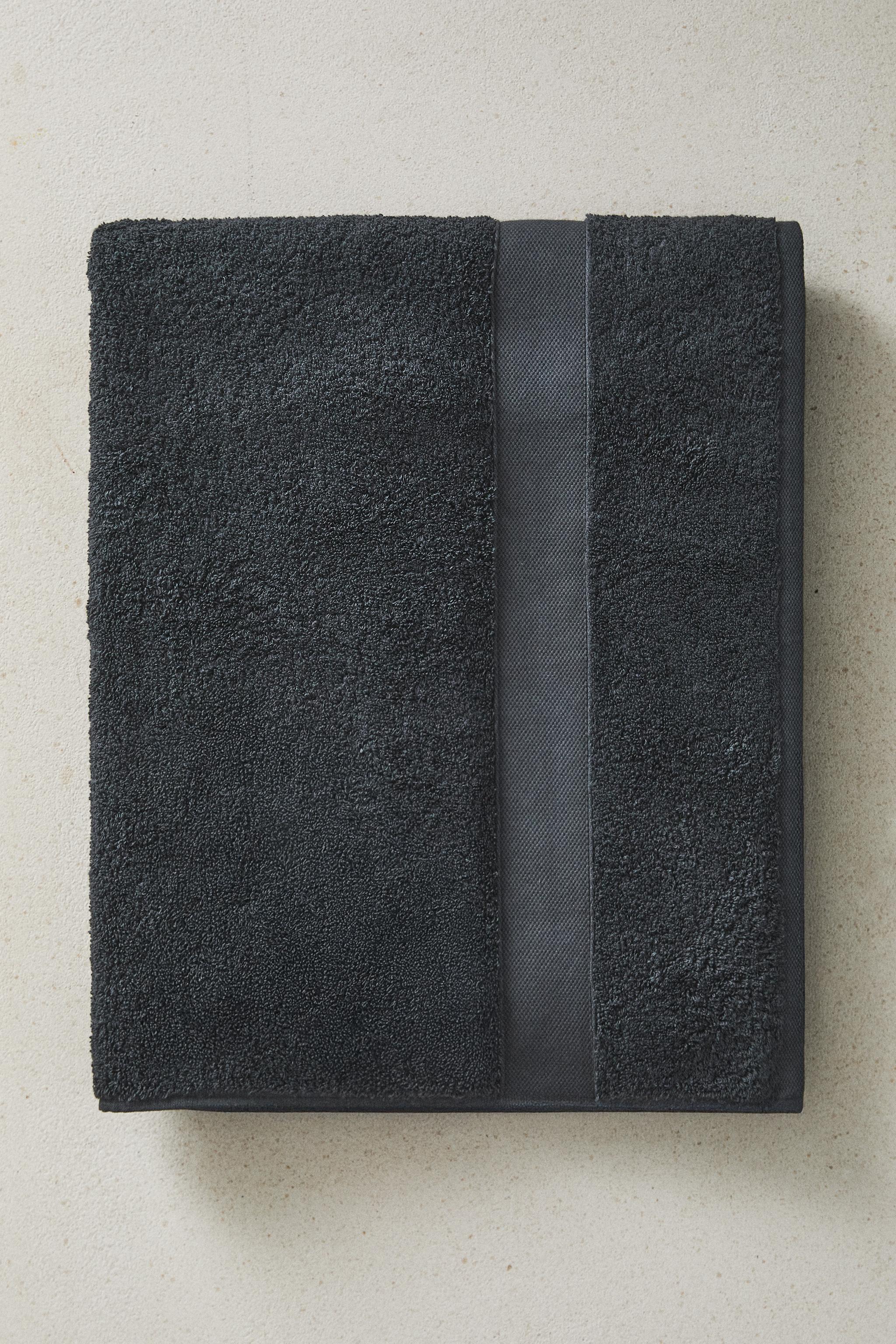 PREMIUM COTTON BATH TOWEL (600 GSM) — Anthracite grey