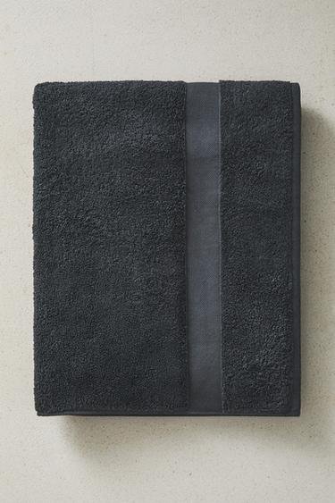 ASCIUGAMANO DA BAGNO IN COTONE PREMIUM (600 G/M²) - Grigio antracite di Zara