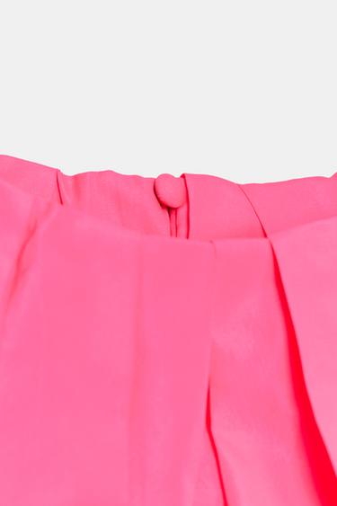 TOP TAFFETAS BALLON - Fuchsia de Zara - Image 6