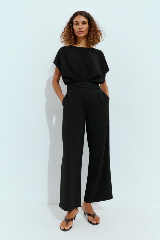 MACACÃO LONGO COM COSTAS À MOSTRA - Preto da Zara - Imagem 0