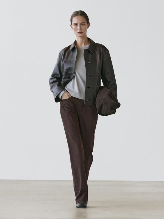 Boot-cut trousers