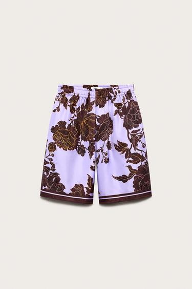 برمودا حرير مطبعة LIMITED EDITION - مطبوع الخاص بـ Zara