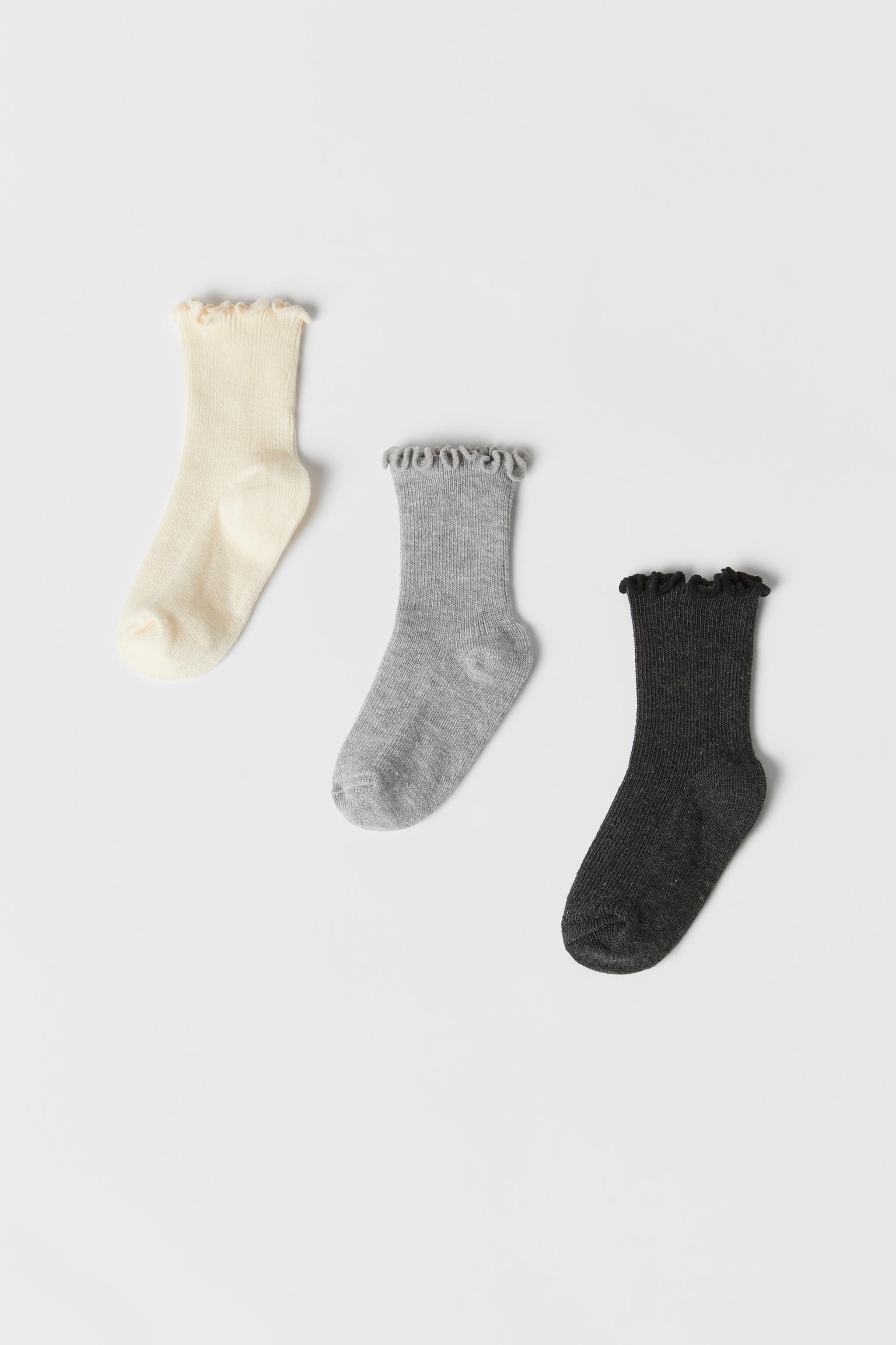 BABY/ 3-PACK OF TERRY SOCKS - Ecru