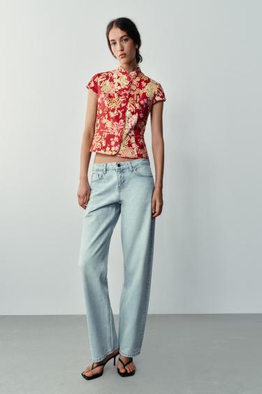 Z1975 JEANS MIT NIEDRIGEM BUND UND REGULAR FIT - Hellblau von Zara