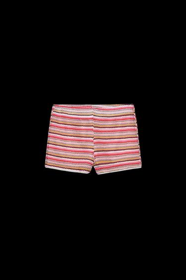 Zara CROCHET SHORTS - Multicolored - Image 0