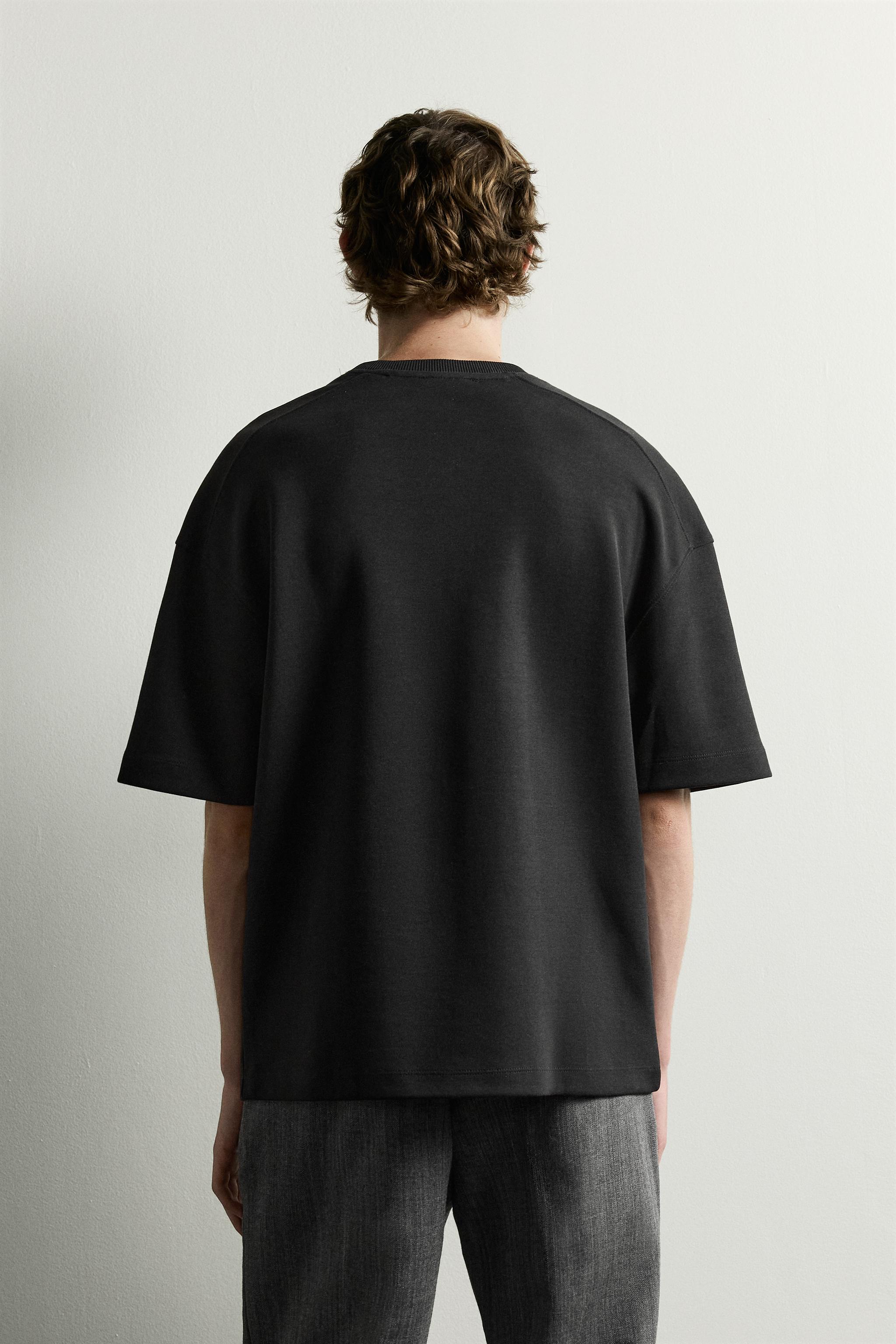 Мужские худи Zara RELAXED FIT INTERLOCK SWEATSHIRT — фото 3