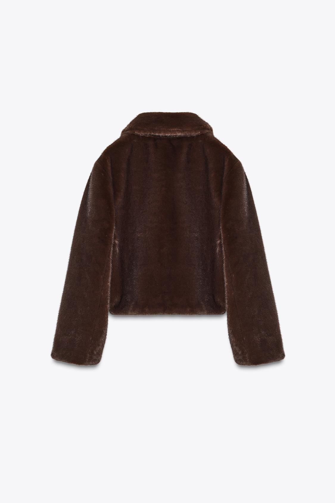 SHORT FAUX FUR JACKET