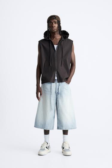 BAGGY-FIT BERMUDA JORTS - Light blue by Zara - Image 0